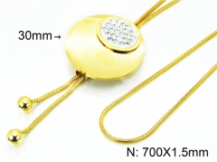 HY Wholesale Stainless Steel 316L Necklaces (Other Style)-HY02N0148HJE