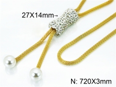 HY Wholesale Stainless Steel 316L Necklaces (Other Style)-HY21N0013HIE