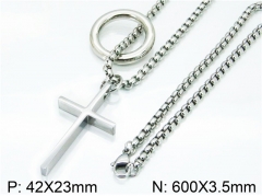 HY Wholesale Stainless Steel 316L Necklaces (Religion Style)-HY09N0245HSS