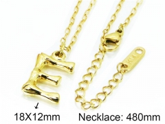 HY Wholesale Stainless Steel 316L Necklaces (Letter Style)-HY09N0261ME