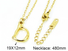HY Wholesale Stainless Steel 316L Necklaces (Letter Style)-HY09N0260ME