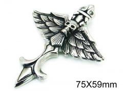 HY Wholesale Stainless Steel 316L Pendants (Skull Style)-HY28P0046PD