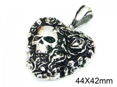 HY Wholesale Stainless Steel 316L Pendants (Skull Style)-HY28P0064OB