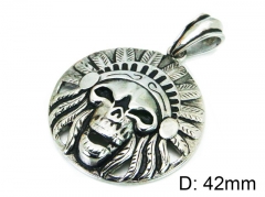 HY Wholesale Stainless Steel 316L Pendants (Skull Style)-HY28P0085OQ