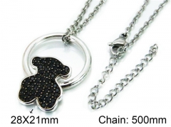 HY Stainless Steel 316L Necklaces (Bear Style)-HY90N0080HNZ