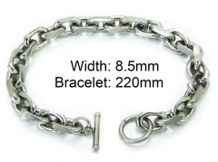 HY Stainless Steel 316L Bracelets (Titanium steel)-HY28B0045HAA