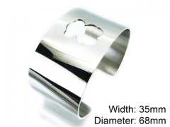 HY Stainless Steel 316L Bangle (Bear Style)-HY90B0246HMX