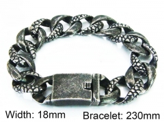 HY Stainless Steel 316L Bracelets (Casting Style)-HY28B0070LLQ