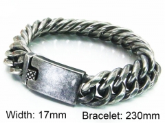 HY Stainless Steel 316L Bracelets (Titanium steel)-HY28B0057JOF