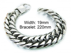 HY Stainless Steel 316L Bracelets (Titanium steel)-HY28B0068JWW