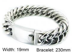 HY Stainless Steel 316L Bracelets (Titanium steel)-HY28B0053JPQ