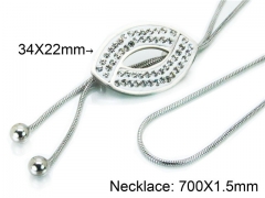 HY Stainless Steel 316L Necklaces (Crystal)-HY02N0159HIQ
