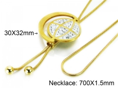 HY Stainless Steel 316L Necklaces (Crystal)-HY02N0164HJF