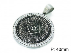 HY Stainless Steel 316L Pendants(Crystal)-HY15P0217HIY