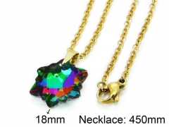 HY Stainless Steel 316L Necklaces(Crystal)-HY85N0112KLB