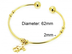 HY Jewelry Wholesale Stainless Steel 316L Bangle (PDA Style)-HY58B0386KG