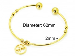 HY Jewelry Wholesale Stainless Steel 316L Bangle (PDA Style)-HY58B0377KG