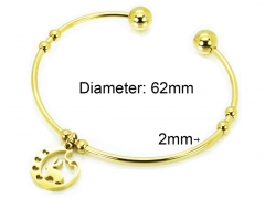 HY Jewelry Wholesale Stainless Steel 316L Bangle (PDA Style)-HY58B0393KR