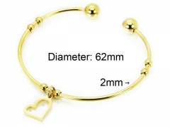HY Jewelry Wholesale Stainless Steel 316L Bangle (PDA Style)-HY58B0366KT