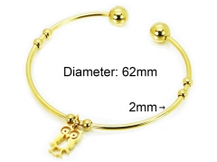 HY Jewelry Wholesale Stainless Steel 316L Bangle (PDA Style)-HY58B0384KD
