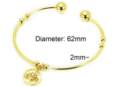 HY Jewelry Wholesale Stainless Steel 316L Bangle (PDA Style)-HY58B0399KT