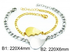 HY Stainless Steel 316L Bracelets (Men Popular)-HY12B0405PE