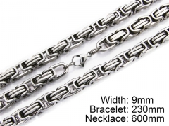 HY Stainless Steel 316L Necklaces Bracelets (Steel Color)-HY55S0050H80