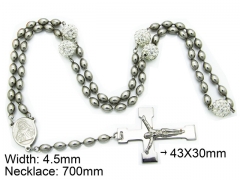 HY Wholesale Stainless Steel 316L Necklaces (Religion Style)-HY55N0084H60