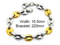 HY Stainless Steel 316L Bracelets (Men Popular)-HY55B0006L5