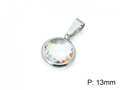 HY Stainless Steel 316L Pendants (Crystal)- HY12P0762IW