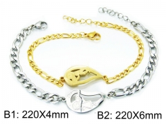 HY Stainless Steel 316L Bracelets (Men Popular)-HY12B0404PR