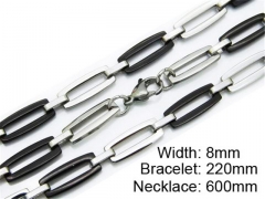 HY Wholesale Black Necklaces Bracelets Sets-HY55S0111I10