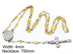 HY Wholesale Stainless Steel 316L Necklaces (Religion Style)-HY55N0051P0