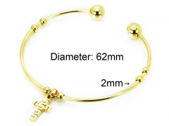 HY Jewelry Wholesale Stainless Steel 316L Bangle (PDA Style)-HY58B0373KB