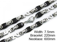 HY Wholesale Black Necklaces Bracelets Sets-HY55S0113I20