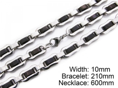 HY Wholesale Black Necklaces Bracelets Sets-HY55S0034I30