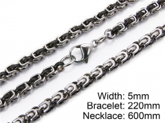 HY Wholesale Black Necklaces Bracelets Sets-HY55S0032I30