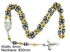 HY Wholesale Stainless Steel 316L Necklaces (Religion Style)-HY55N0075I00