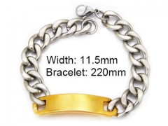 HY Stainless Steel 316L Bracelets (ID Bracelet)-HY55B0032N0