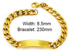 HY Stainless Steel 316L Bracelets (ID Bracelet)-HY55B0026H00