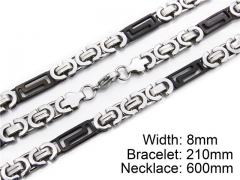 HY Wholesale Black Necklaces Bracelets Sets-HY55S0037I20