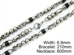 HY Wholesale Black Necklaces Bracelets Sets-HY55S0067I50