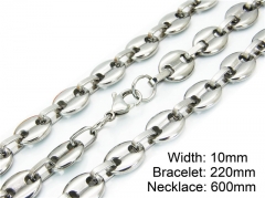 HY Stainless Steel 316L Necklaces Bracelets (Steel Color)-HY55S0256HNC