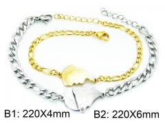 HY Stainless Steel 316L Bracelets (Men Popular)-HY12B0406PE