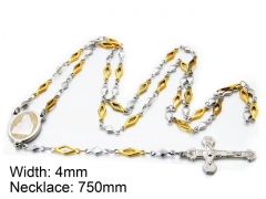 HY Wholesale Stainless Steel 316L Necklaces (Religion Style)-HY55N0049P0