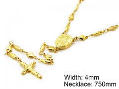 HY Wholesale Stainless Steel 316L Necklaces (Religion Style)-HY55N0062P0
