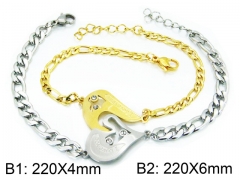 HY Stainless Steel 316L Bracelets (Men Popular)-HY12B0400PX