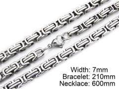 HY Stainless Steel 316L Necklaces Bracelets (Steel Color)-HY55S0049H80