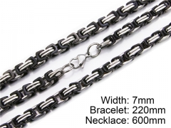 HY Wholesale Black Necklaces Bracelets Sets-HY55S0036I10
