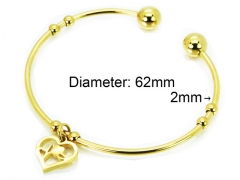 HY Jewelry Wholesale Stainless Steel 316L Bangle (PDA Style)-HY58B0383KS